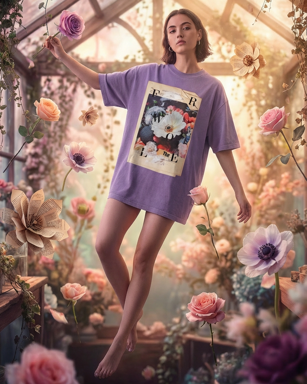OSAKA SIX: 004 - Flora Mortis - Vintage Wash 260GSM Heavyweight Tee