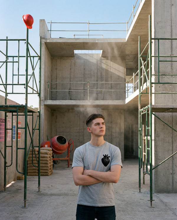 The Heavy Duty Tee Boxy - The Concrete - 260GSM Heavyweight