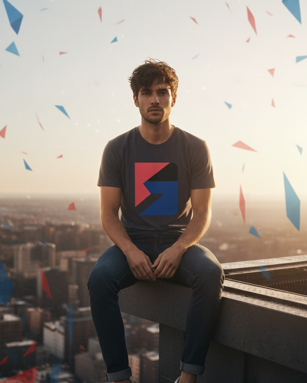 Chromatic Fracture Unisex Organic Tee