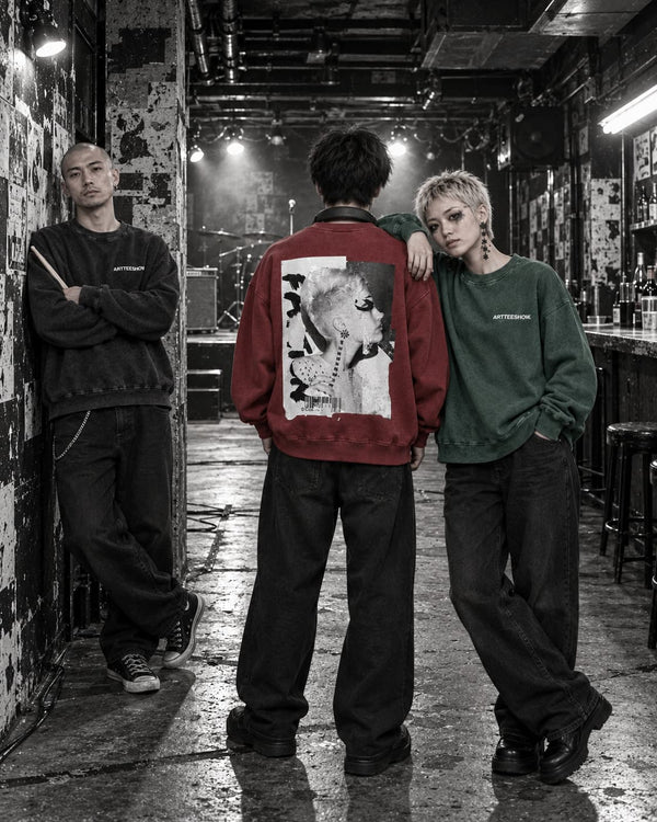ERASED - 360GSM SNOW-WASHED SWEATSHIRT
