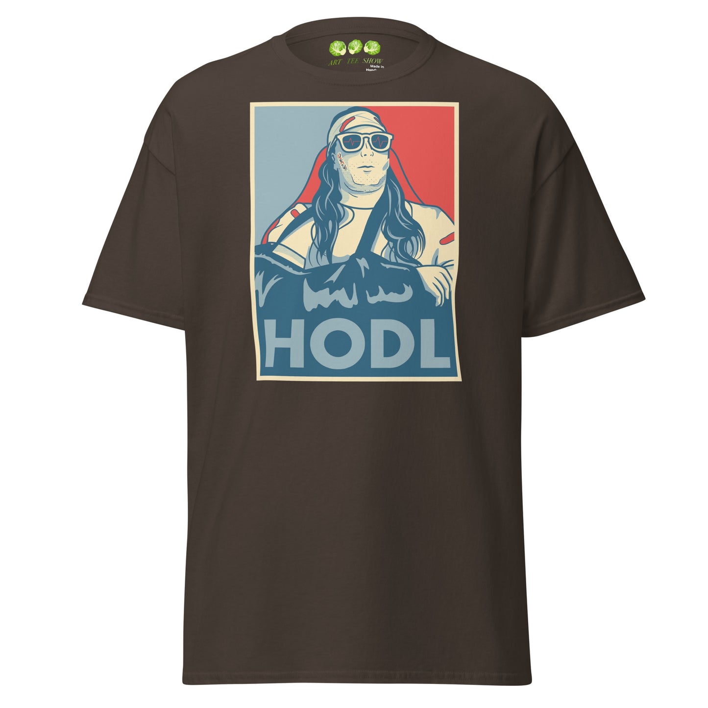 Dark Chocolate The Roaring Kitty Tribute HODL Unisex Classic T-shirt