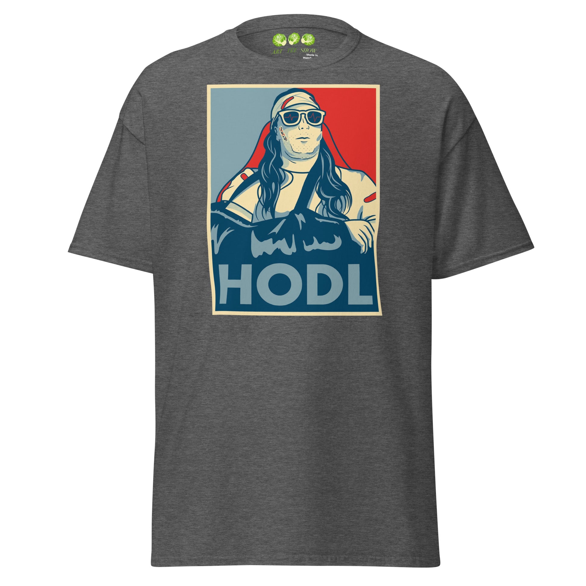 Dark Heather The Roaring Kitty Tribute HODL Unisex Classic T-shirt