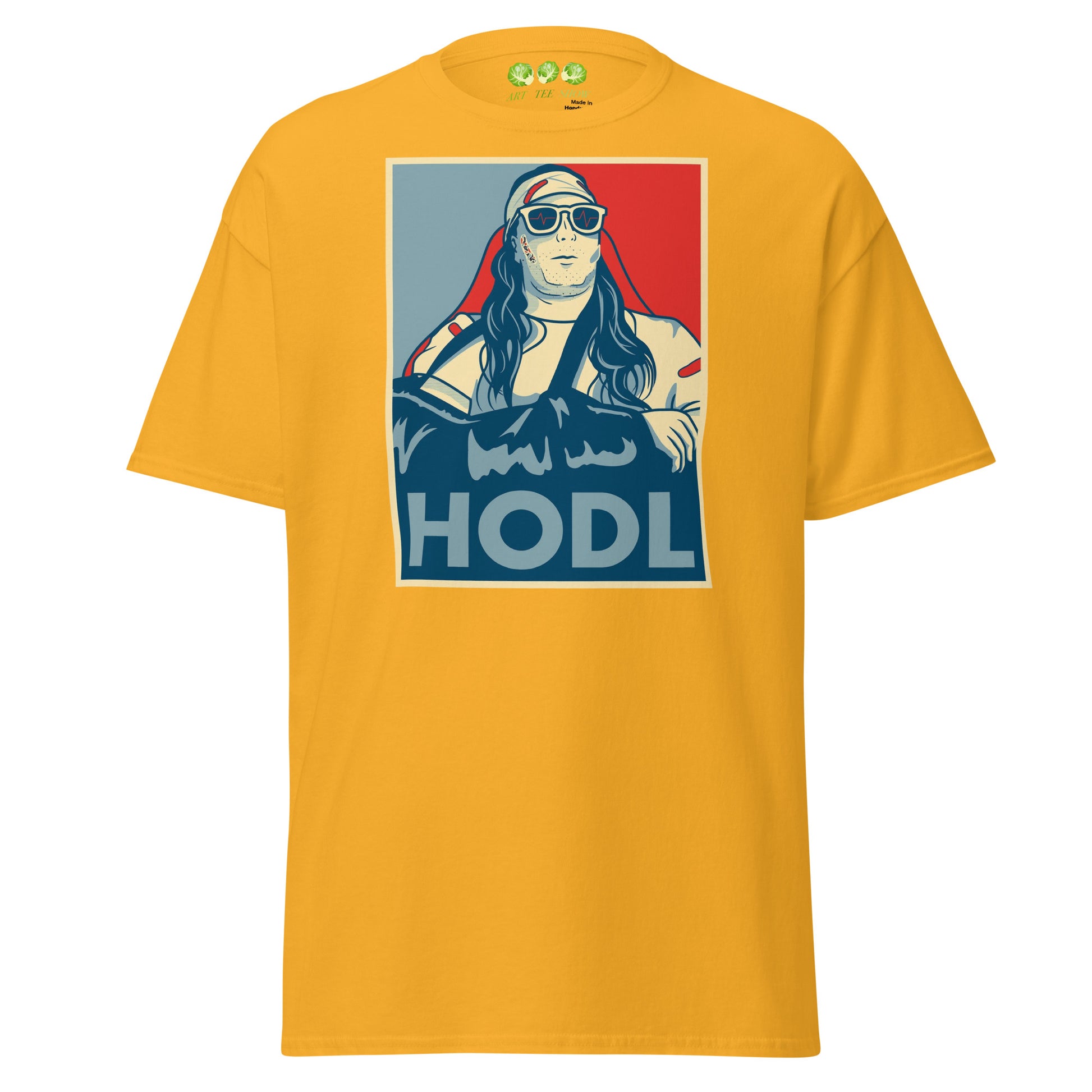 Yellow Gold The Roaring Kitty Tribute HODL Unisex Classic T-shirt
