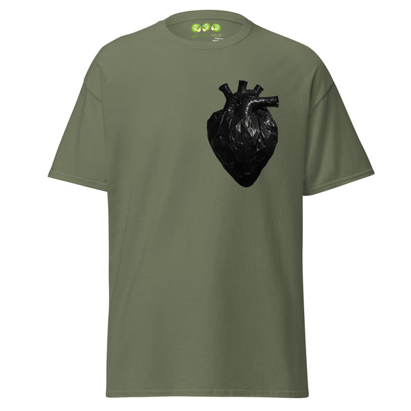 The Heavy Duty Tee - Anatomical Bin Bag Heart Graphic T-Shirt Unisex
