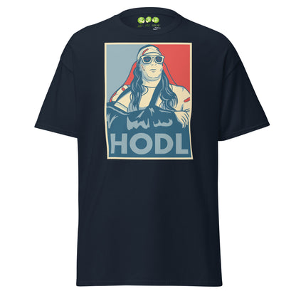 Navy The Roaring Kitty Tribute HODL Unisex Classic T-shirt