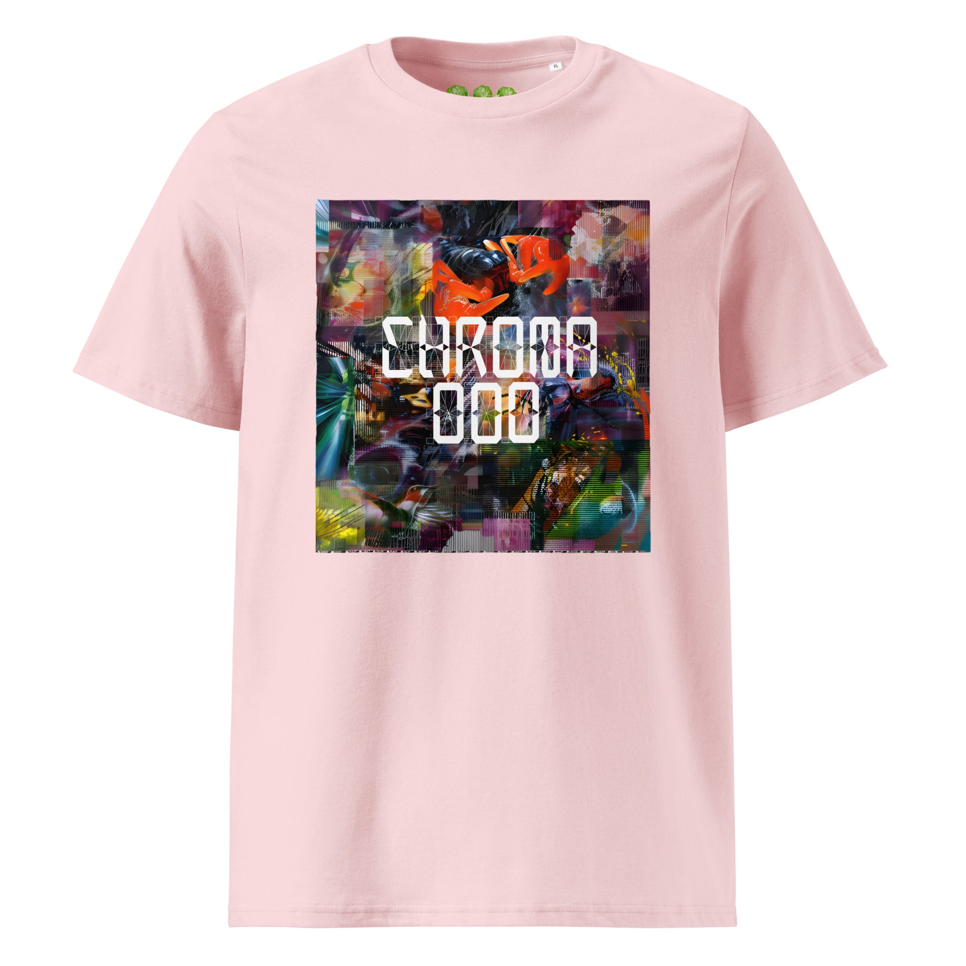 CHROMA 000 Bicep/ Chroma album fan art tribute unisex organic t-shirt in Pink.