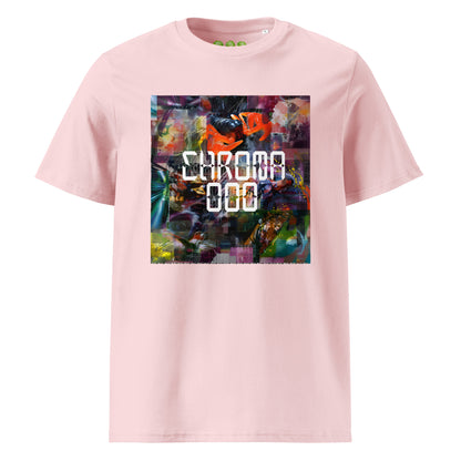 CHROMA 000 Bicep/ Chroma album fan art tribute unisex organic t-shirt in Pink.