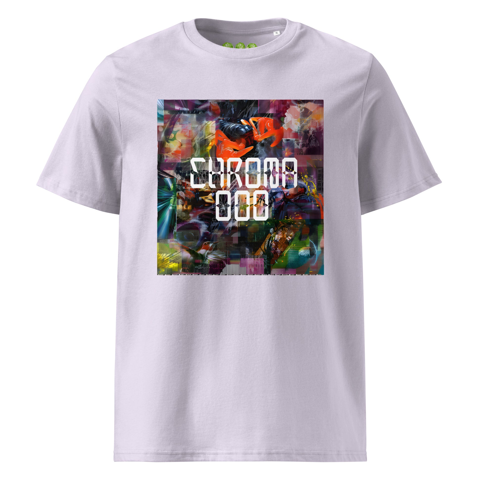 CHROMA 000 Bicep/ Chroma album fan art tribute unisex organic t-shirt in Lavender.