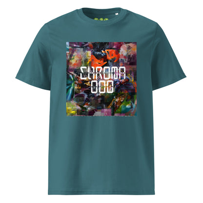 CHROMA 000 Bicep/ Chroma album fan art tribute unisex organic t-shirt in Stargazer Green.