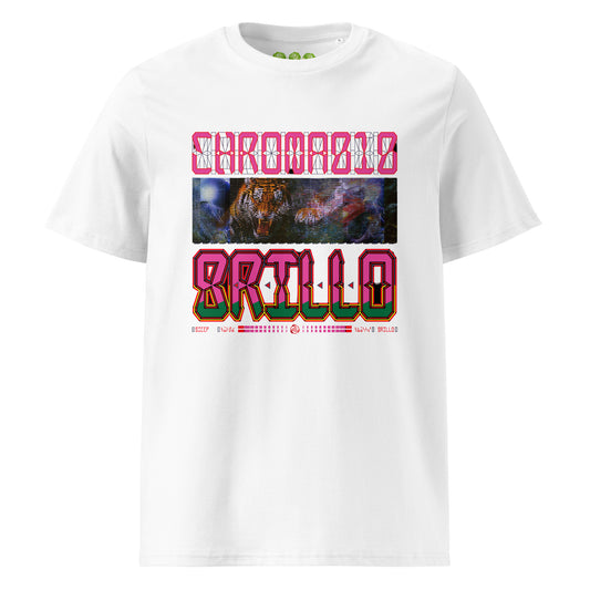 White "CHROMA 010" Brillo Unisex-T-Shirts-Art Tee Show